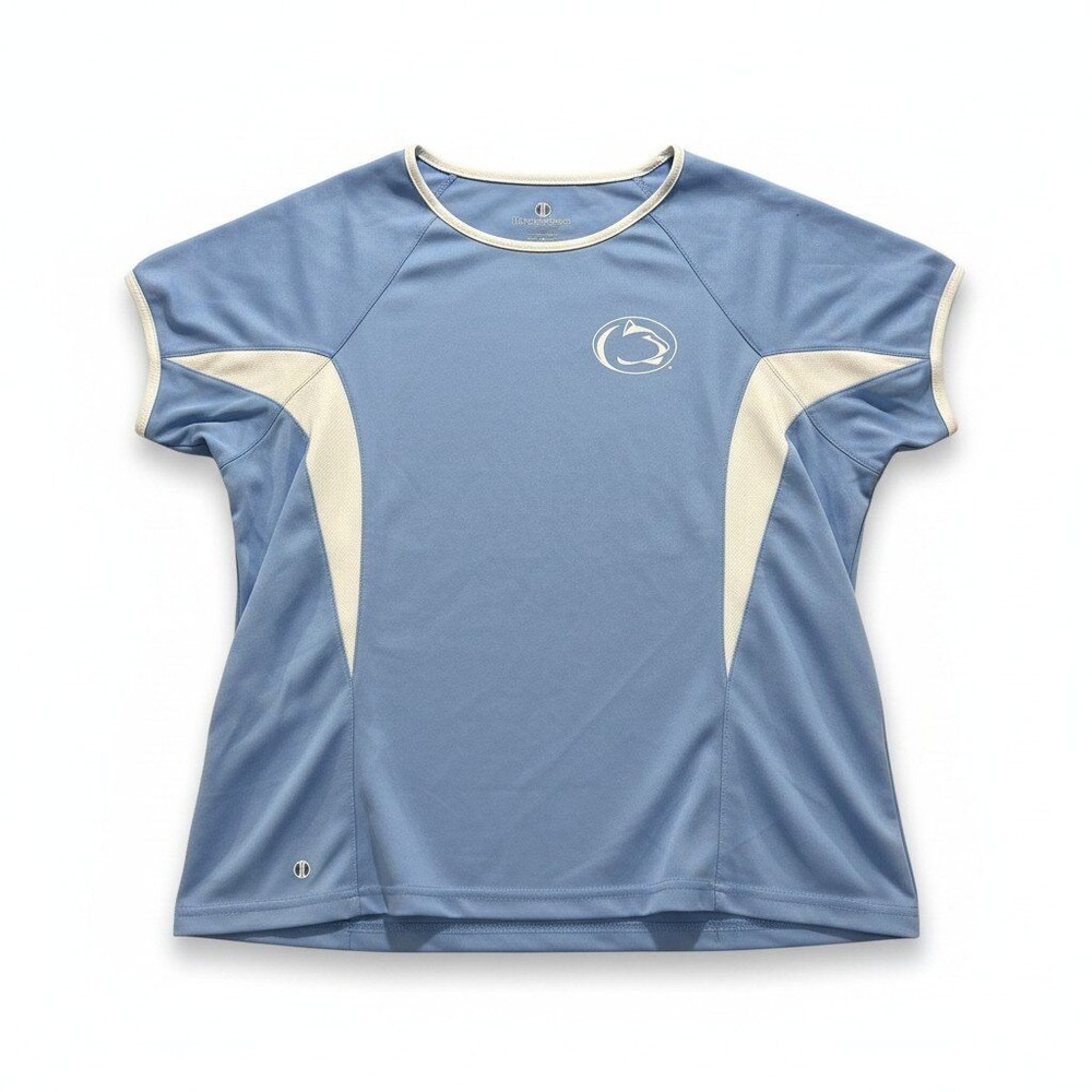 Holloway Womens XL Light Blue Penn State Nittany Lions T-Shirt Athleisure Casual